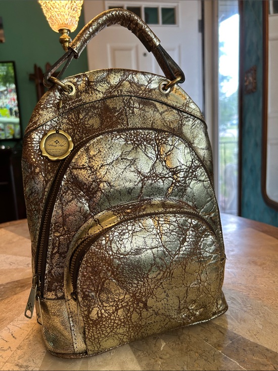 Patricia Nash Handbags - Patricia Nash Distressed Metallic Backpack